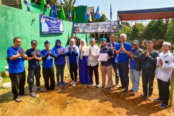 Kolaborasi Nur Hafizah dan Subhan, Kurban 5 Ekor Sapi untuk Demokrat Kota Bogor