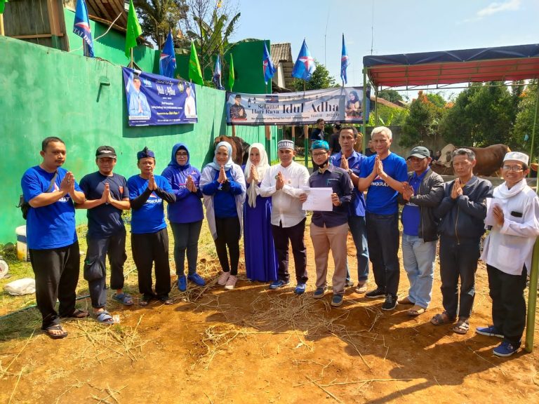 Kolaborasi Nur Hafizah dan Subhan, Kurban 5 Ekor Sapi untuk Demokrat Kota Bogor