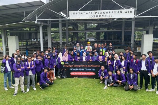 Teknik Sipil Unpak Datangi IPA Dekeng Perumda Tirta Pakuan Kota Bogor
