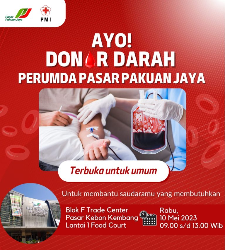 Besok, PJJ Kota Bogor Adakan Donor Darah di Blok F
