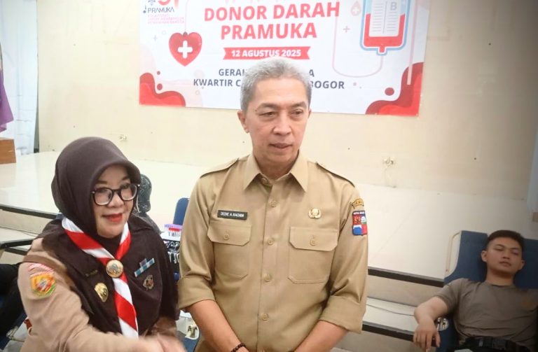 Sambut HUT Pramuka Ke-64, Kwarcab Pramuka Kota Bogor Gelar Donor Darah