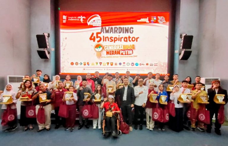 45 Inspirator Dapat Penghargaan, Didorong Jadi Penggerak Menuju Indonesia Emas 2045